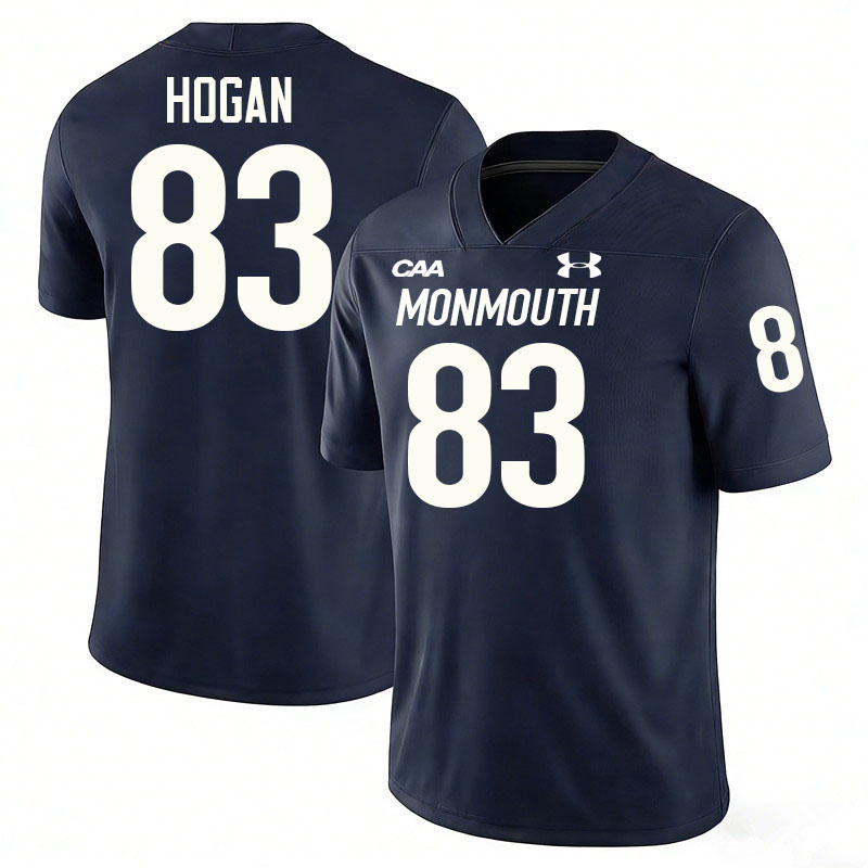 Monmouth Hawks #83 Chris Hogan College Football Jerseys,Uniforms-Navy